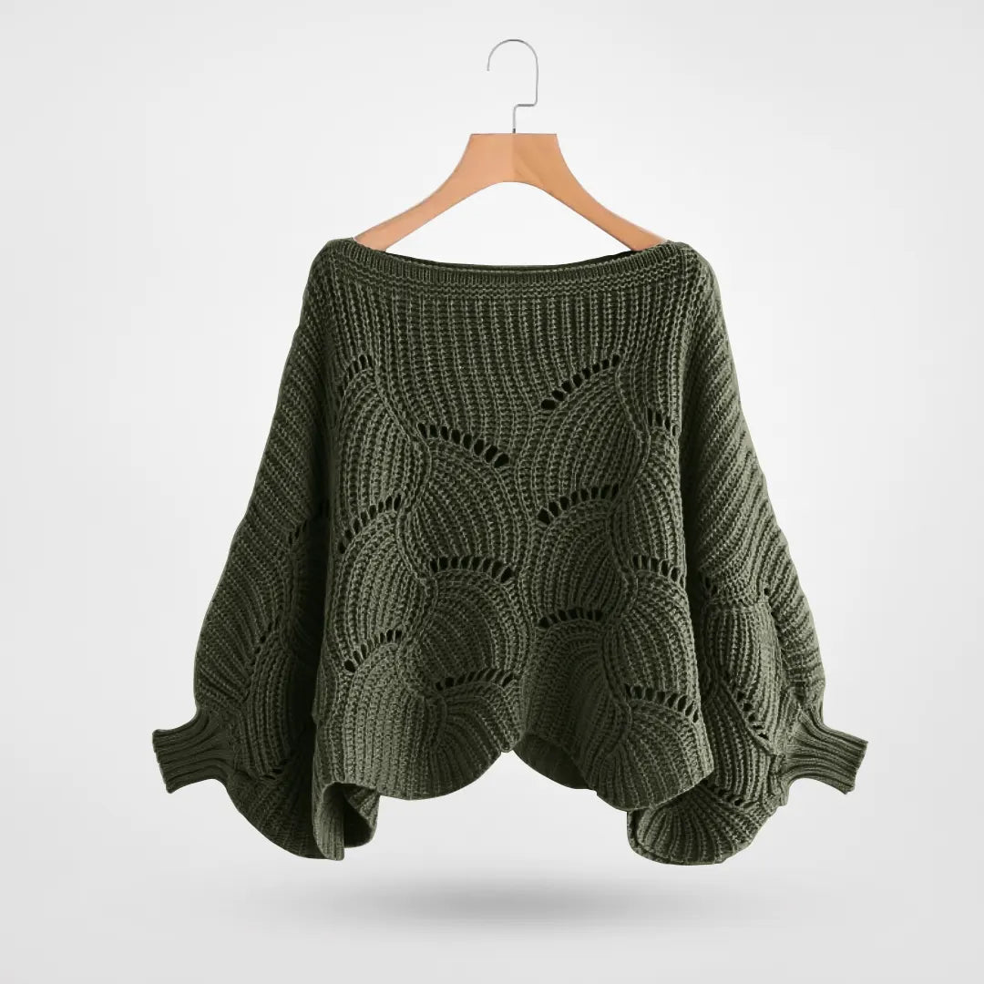 LeRoxy | Dames Gebreide Trui met Vlindermouwen | Chic & Comfortabel voor Elke Gelegenheid