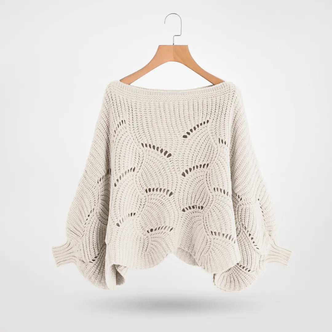 LeRoxy | Dames Gebreide Trui met Vlindermouwen | Chic & Comfortabel voor Elke Gelegenheid