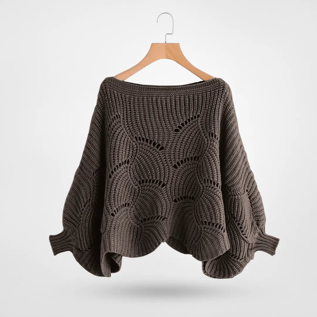 LeRoxy | Dames Gebreide Trui met Vlindermouwen | Chic & Comfortabel voor Elke Gelegenheid