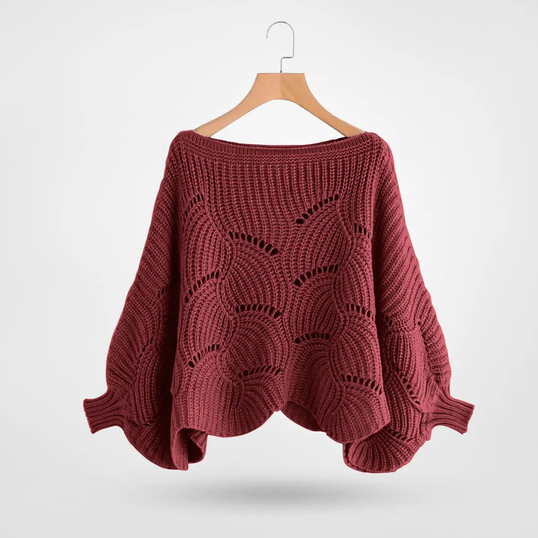 LeRoxy | Dames Gebreide Trui met Vlindermouwen | Chic & Comfortabel voor Elke Gelegenheid