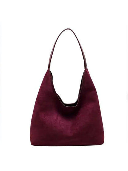 LeRoxy | Vegan Suède Tote Tas | Ruime Draagtas met Magnetische Sluiting