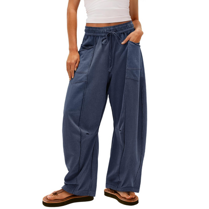LeRoxy | Comfortabele Dames Baggy Lounge Broek | Casual Loungewear & Vrijetijdsbroek