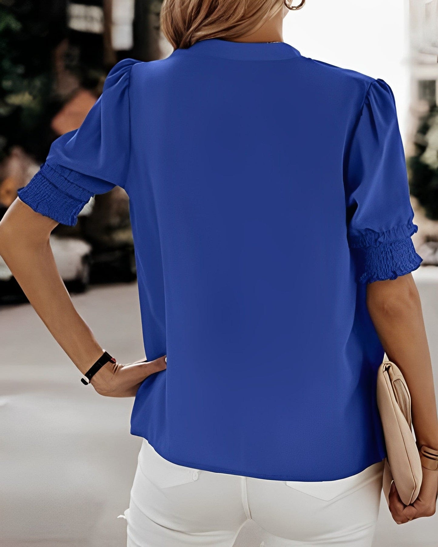 LeRoxy | Dames V-hals blouse | stijlvolle en comfortabele top