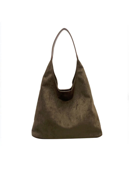 LeRoxy | Vegan Suède Tote Tas | Ruime Draagtas met Magnetische Sluiting