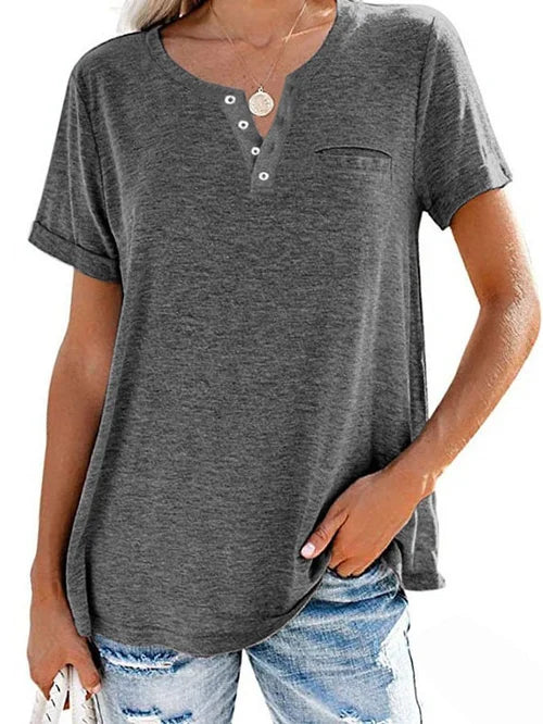 LeRoxy | Dames Shirt met Korte Mouwen | Perfect voor Lente en Zomer