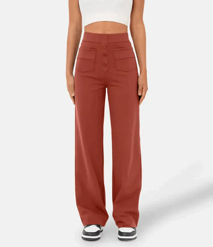 LeRoxy | Broek met Knoopsluiting | Stijlvolle en Comfortabele Damesbroek