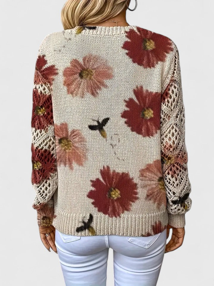 LeRoxy | Elegante Dames Pullover | Bloemenpatroon, Comfortabel en Stijlvol