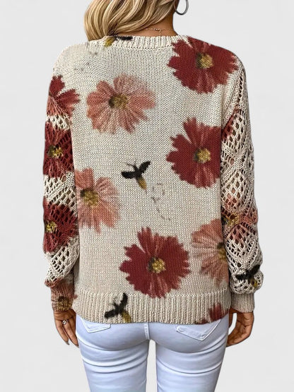 LeRoxy | Elegante Dames Pullover | Bloemenpatroon, Comfortabel en Stijlvol