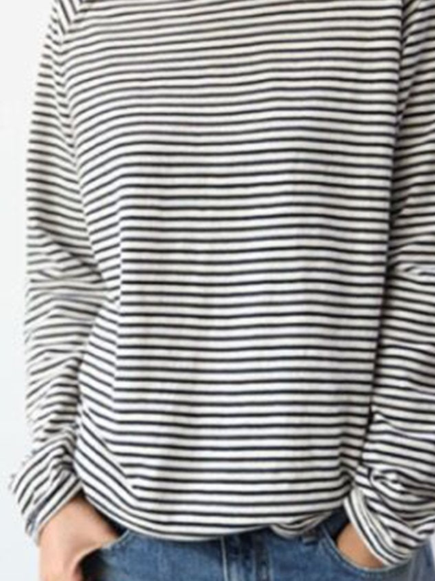 LeRoxy | Dames Longsleeve | Gestreept | Casual Shirt met Lange Mouwen