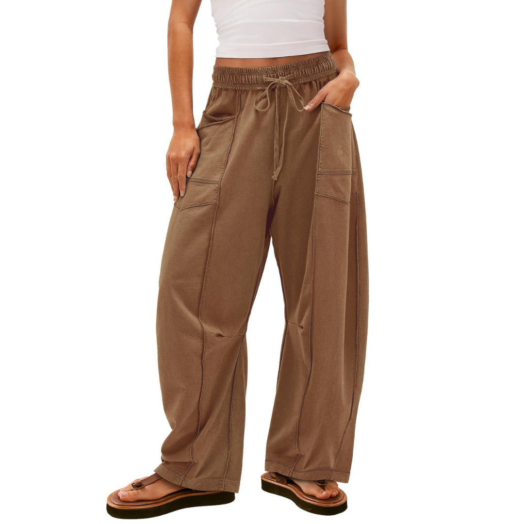 LeRoxy | Comfortabele Dames Baggy Lounge Broek | Casual Loungewear & Vrijetijdsbroek