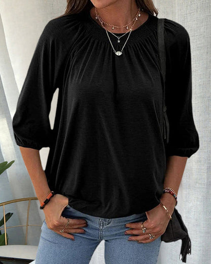 LeRoxy | Ronde Hals T-shirt voor Lente & Zomer – Stijlvol en Comfortabel