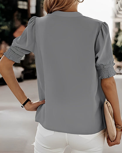 LeRoxy | Dames V-hals blouse | stijlvolle en comfortabele top