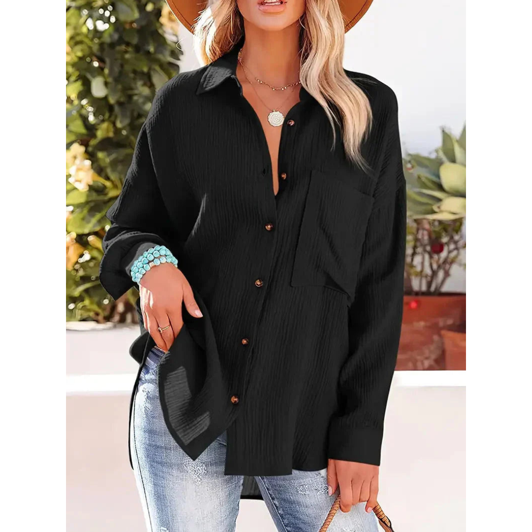 LeRoxy | Dames Casual Overhemd met Knopen | Luchtig en Comfortabel