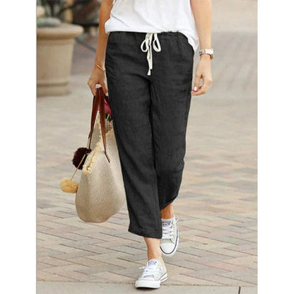 LeRoxy | Luchtige Dames Linnen Broek | Casual Zomerbroek voor Lente & Zomer