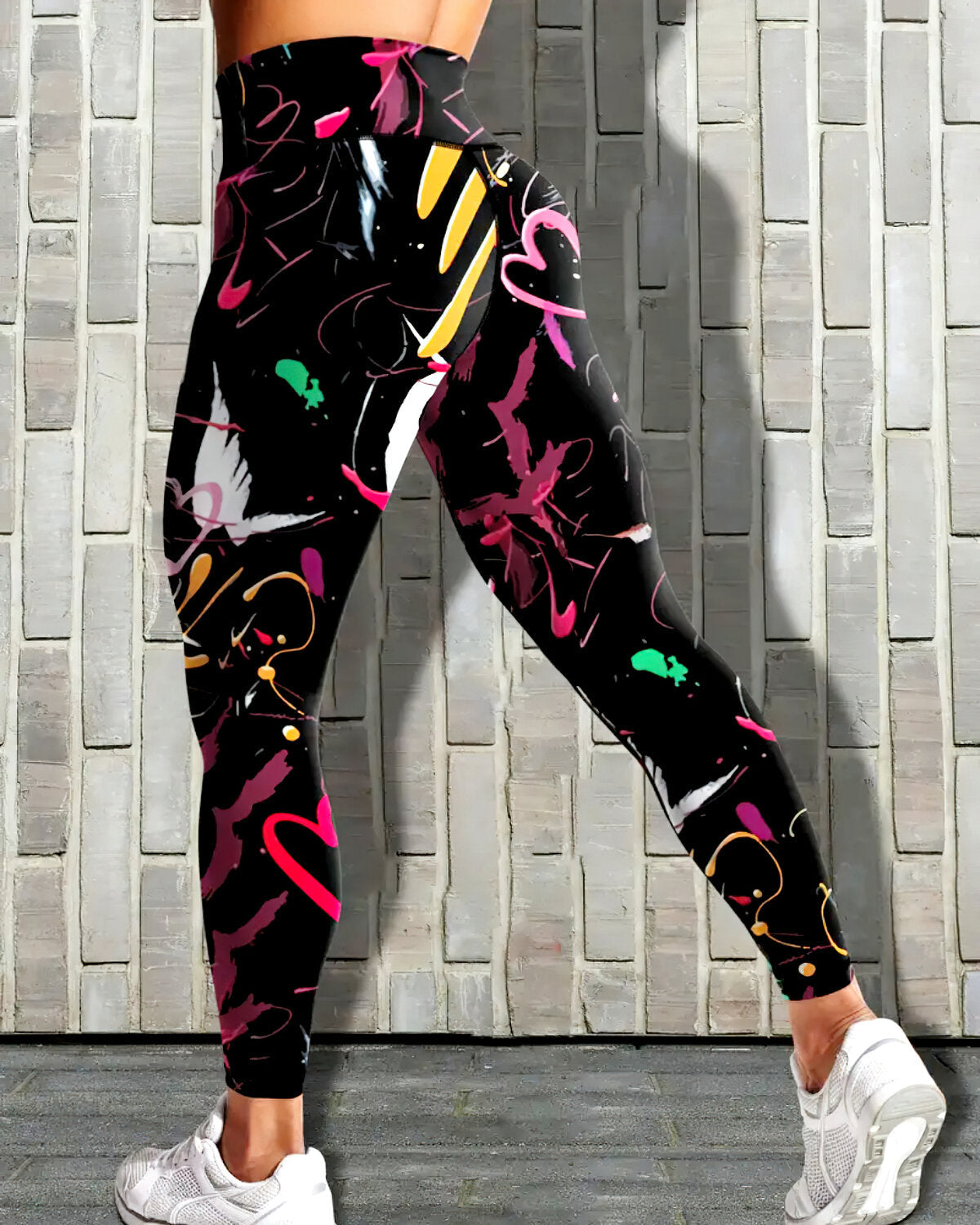 LeRoxy | Abstract Love Leggings | Comfort en Stijl voor Actieve Dagen