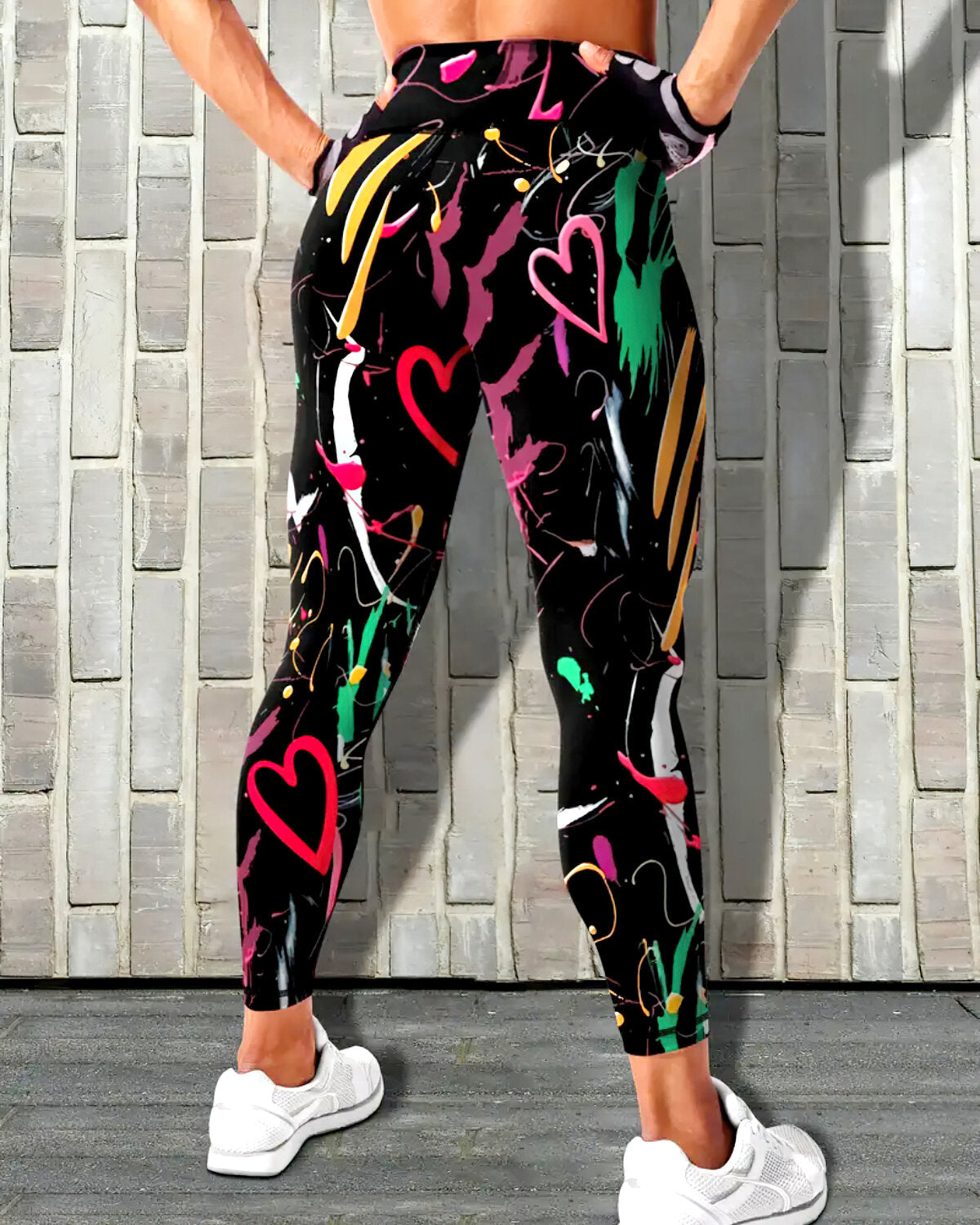 LeRoxy | Abstract Love Leggings | Comfort en Stijl voor Actieve Dagen