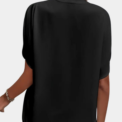 LeRoxy Dames Blouse met Korte Mouw – Stijlvolle en Comfortabele Blouse voor de Zomer