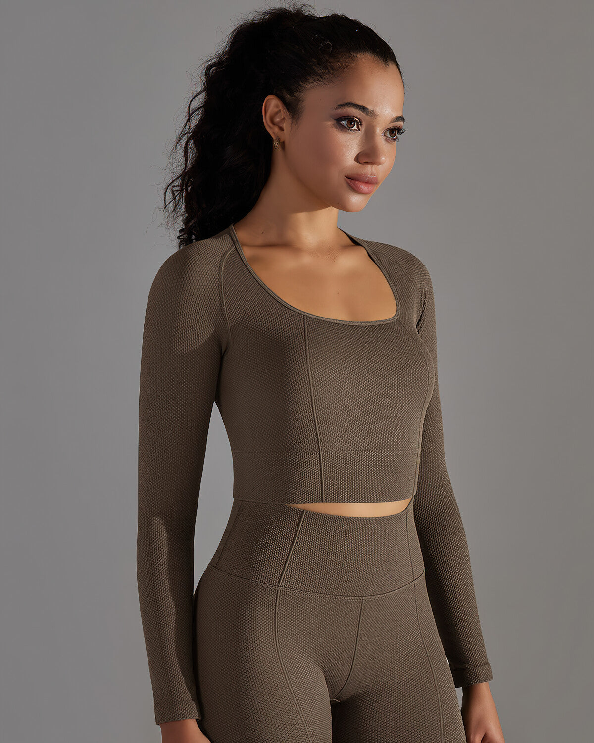 LeRoxy | Longsleeve Dames Top met Lange Mouwen | Bruin