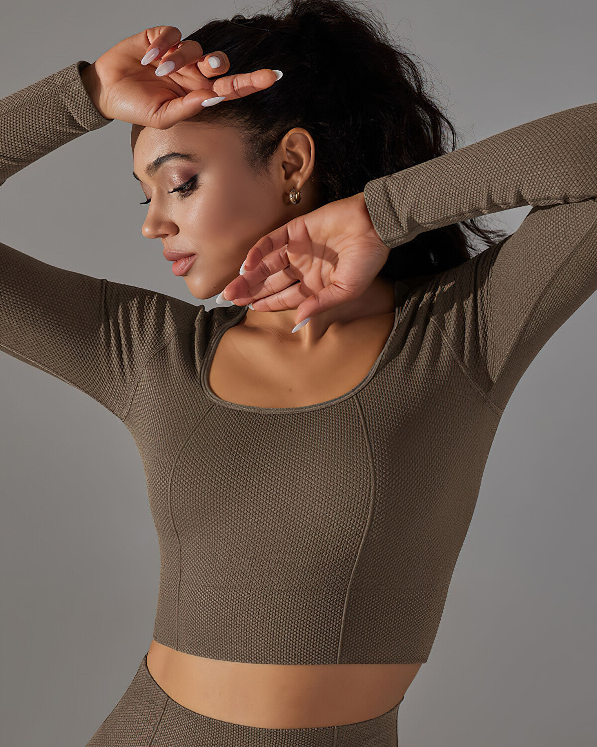 LeRoxy | Longsleeve Dames Top met Lange Mouwen | Bruin