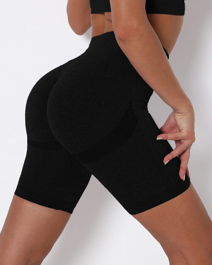 LeRoxy | Scrunch Seamless Sport Shorts | Zwart