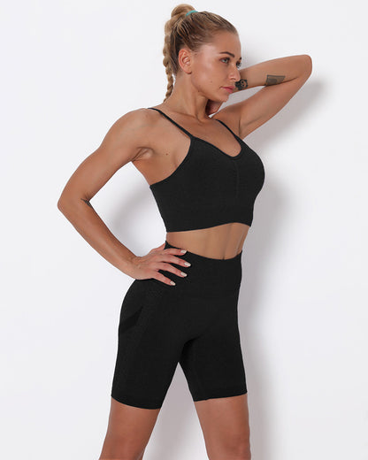 LeRoxy | Scrunch Seamless Sport Shorts | Zwart