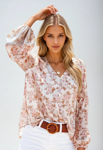LeRoxy | Damesblouse met Bloemenprint | Elegant en Comfortabel