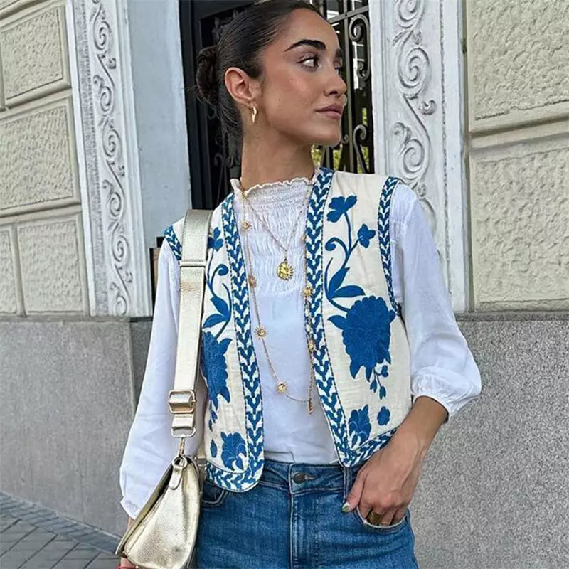 LeRoxy | Wildflower Gilet | Stijlvol Dames Gilet voor Elke Gelegenheid