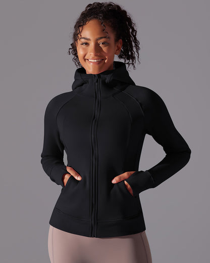LeRoxy | Hoodie Jas | Lichtgewicht Softshell Damesjas in Zwart