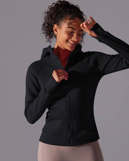 LeRoxy | Hoodie Jas | Lichtgewicht Softshell Damesjas in Zwart