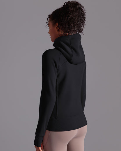 LeRoxy | Hoodie Jas | Lichtgewicht Softshell Damesjas in Zwart