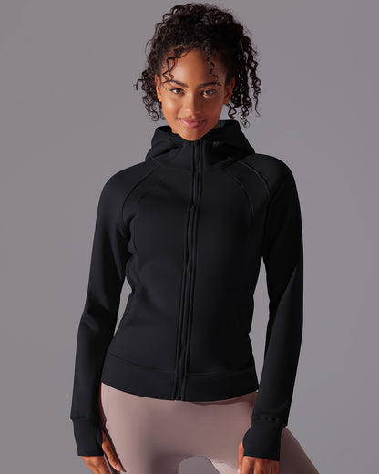 LeRoxy | Hoodie Jas | Lichtgewicht Softshell Damesjas in Zwart