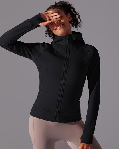 LeRoxy | Hoodie Jas | Lichtgewicht Softshell Damesjas in Zwart
