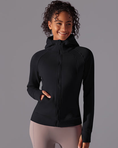 LeRoxy | Hoodie Jas | Lichtgewicht Softshell Damesjas in Zwart