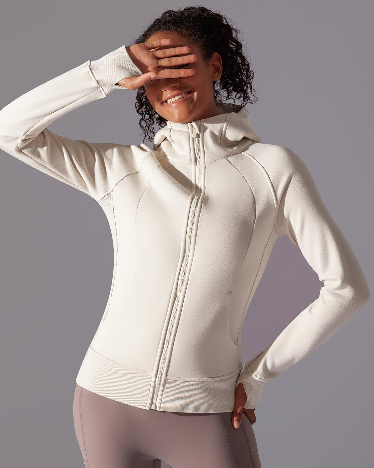 LeRoxy | Dames Hoodie Jas | Crème Beige | Lichtgewicht & Stijlvol
