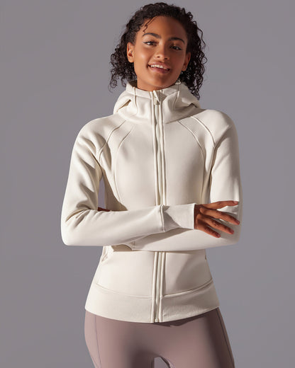 LeRoxy | Dames Hoodie Jas | Crème Beige | Lichtgewicht & Stijlvol