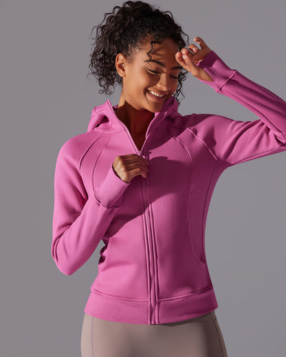 LeRoxy | Gewatteerde Jas met Kap | Rose Pink | Stijlvolle & Comfortabele Damesjas