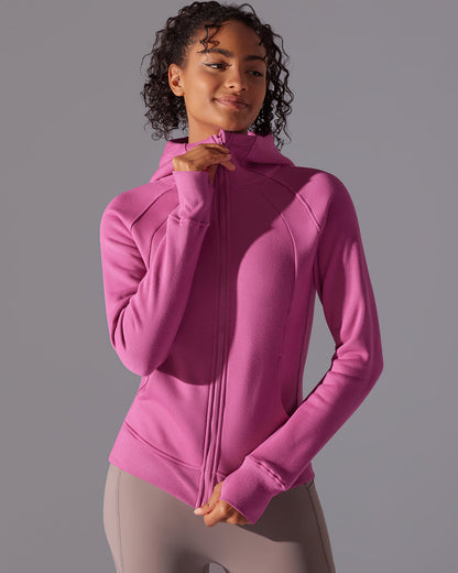 LeRoxy | Gewatteerde Jas met Kap | Rose Pink | Stijlvolle & Comfortabele Damesjas