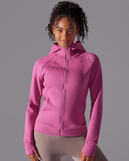 LeRoxy | Gewatteerde Jas met Kap | Rose Pink | Stijlvolle & Comfortabele Damesjas