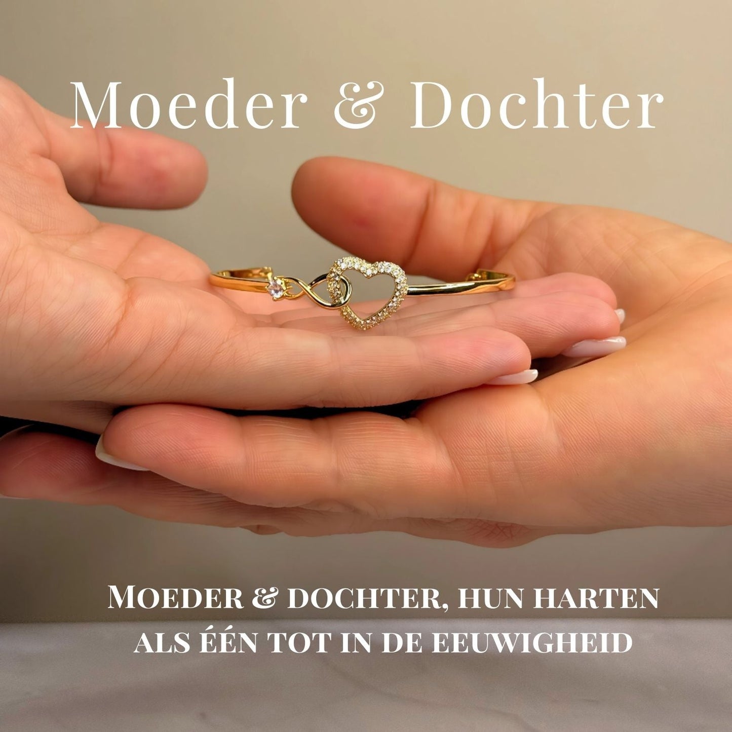 LeRoxy | Infinity Armband Moeder & Dochter | Altijd In Mijn Hart Sieraad