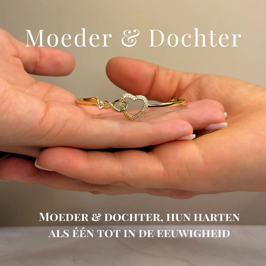 LeRoxy | Infinity Armband Moeder & Dochter | Altijd In Mijn Hart Sieraad