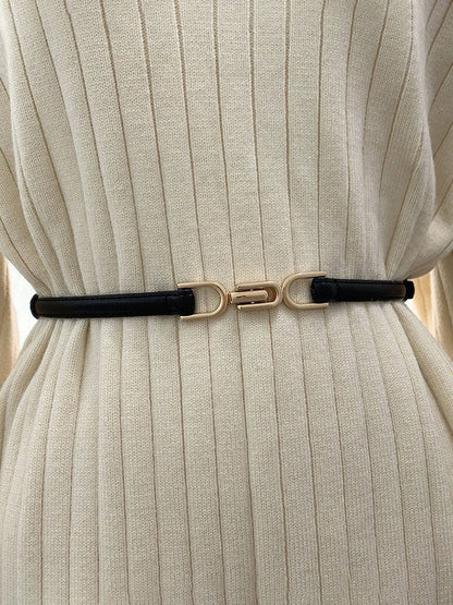 LeRoxy | Sluit Je Ogen Leren Riem | Stijlvolle en Duurzame Leren Riem voor Dames