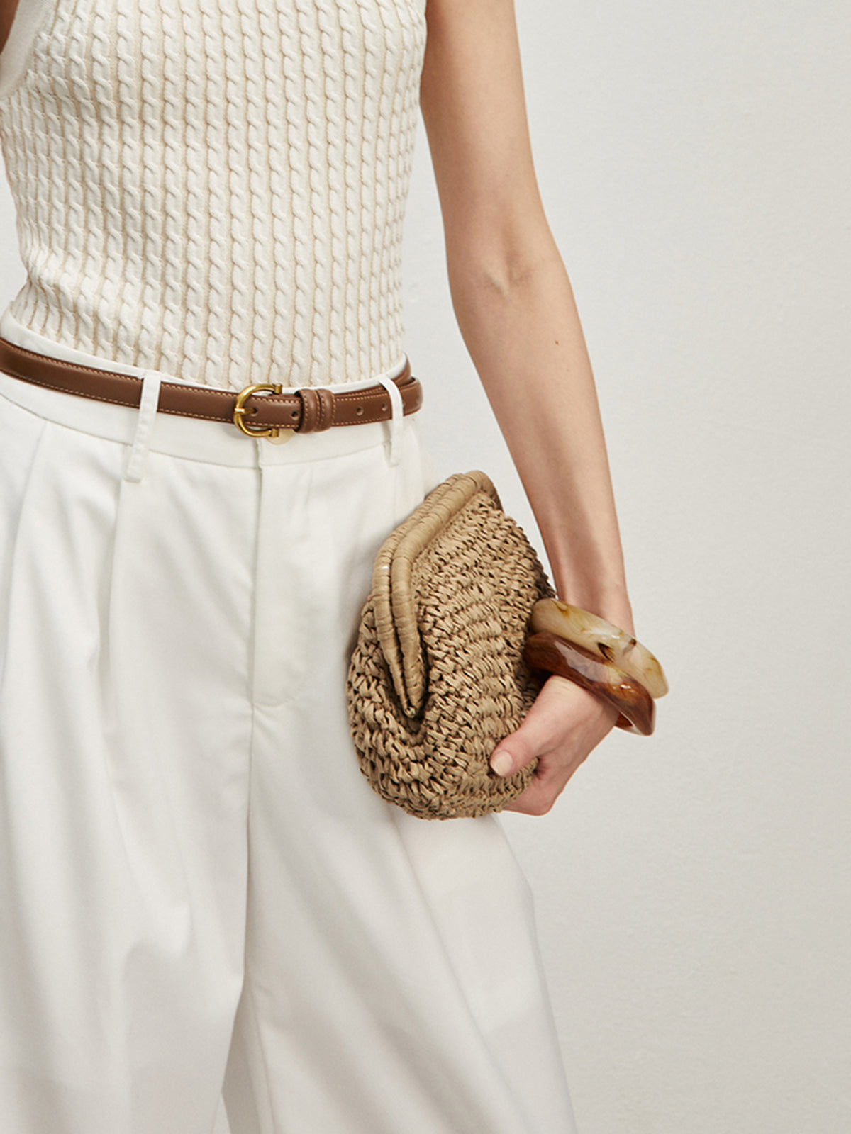 LeRoxy | Chique Stro Clutch Tas – Stijlvolle Accessoire voor Speciale Gelegenheden