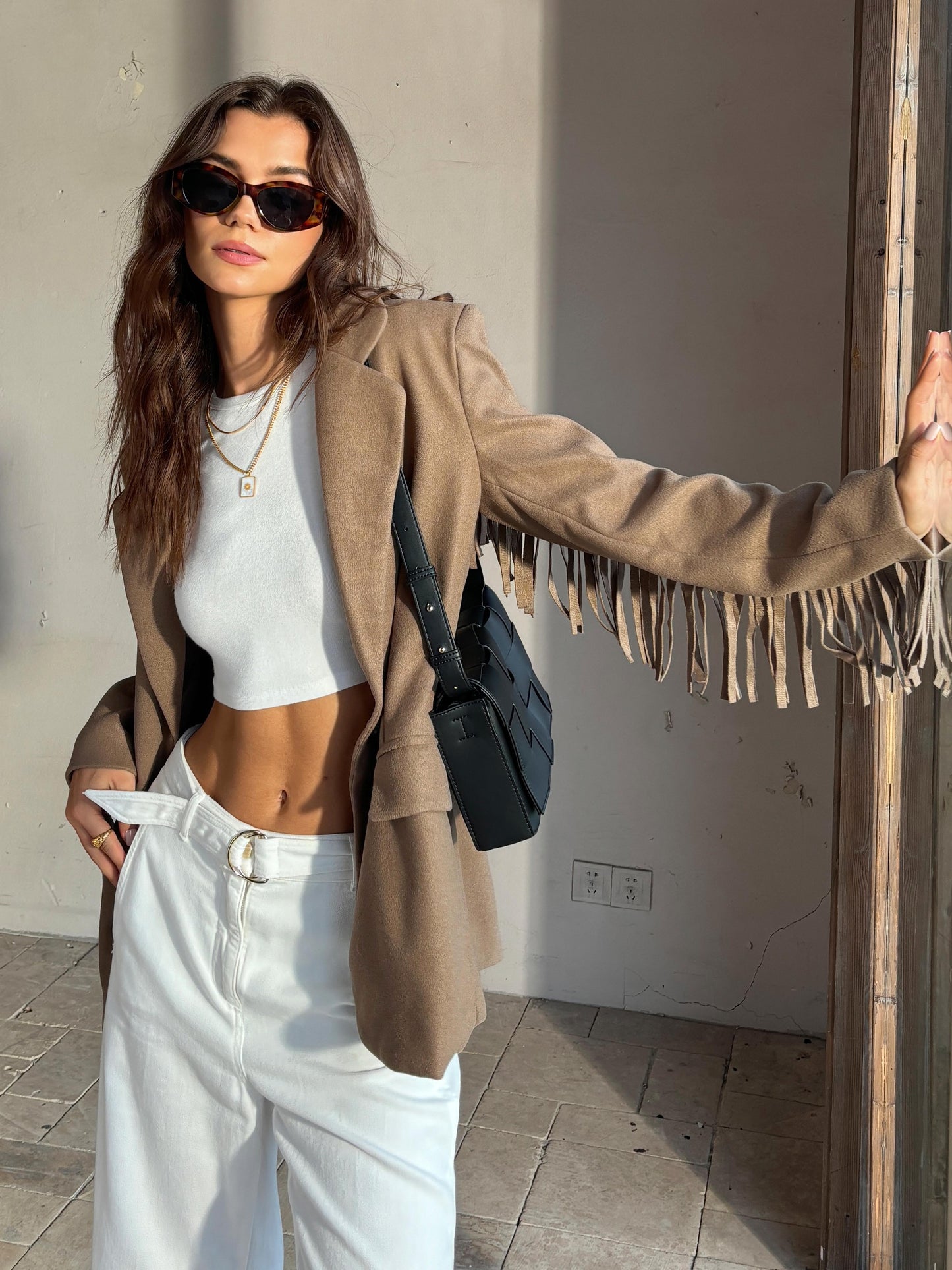 LeRoxy | Couture Blazer met Kwastjes en Split | Regular Fit Essentials