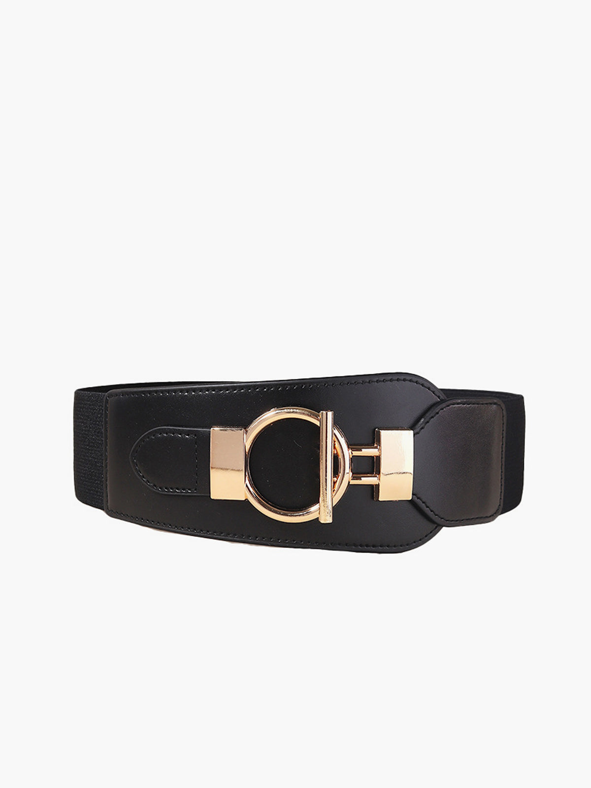 LeRoxy | Metalen Lariat Elastische Brede Riem | Stijlvolle en Verstelbare Mode Riem