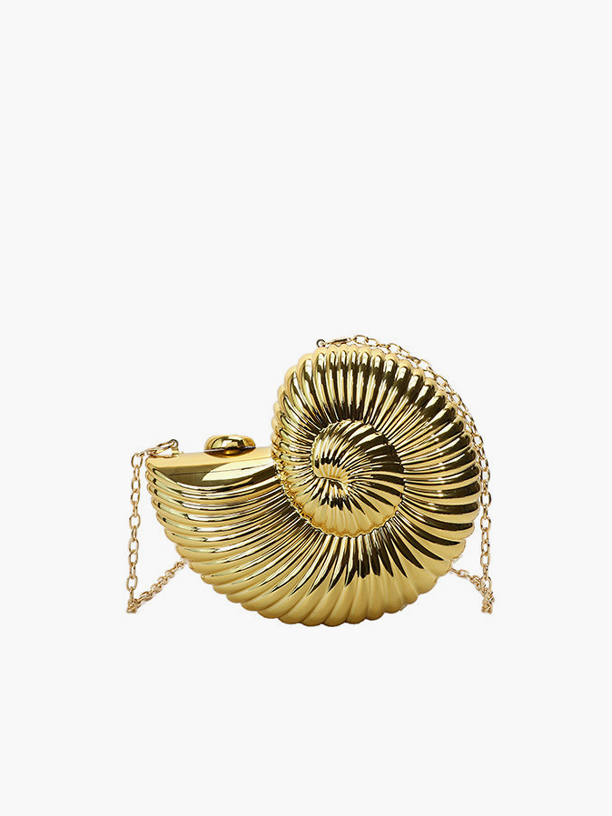 LeRoxy | Elegante Gouden Spiraal Schelp Tas | Stijlvolle Handtas voor Dames