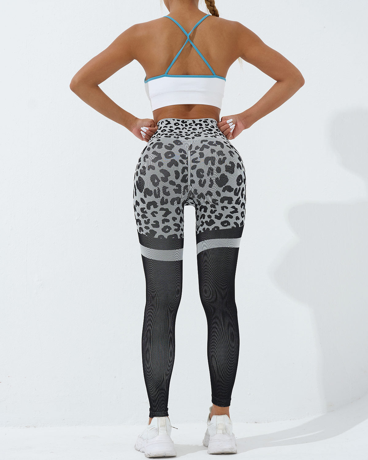 LeRoxy |  Dames Legging met Luipaardprint | Zwart | Comfortabele Sportlegging