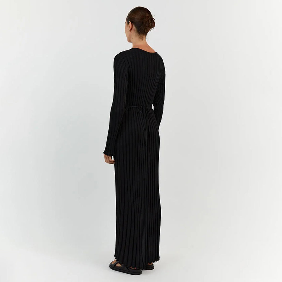 LeRoxy Gebreide Maxi Jurk - Stijlvolle en Comfortabele Mode voor Elke Gelegenheid