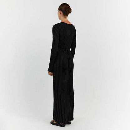 LeRoxy Gebreide Maxi Jurk - Stijlvolle en Comfortabele Mode voor Elke Gelegenheid