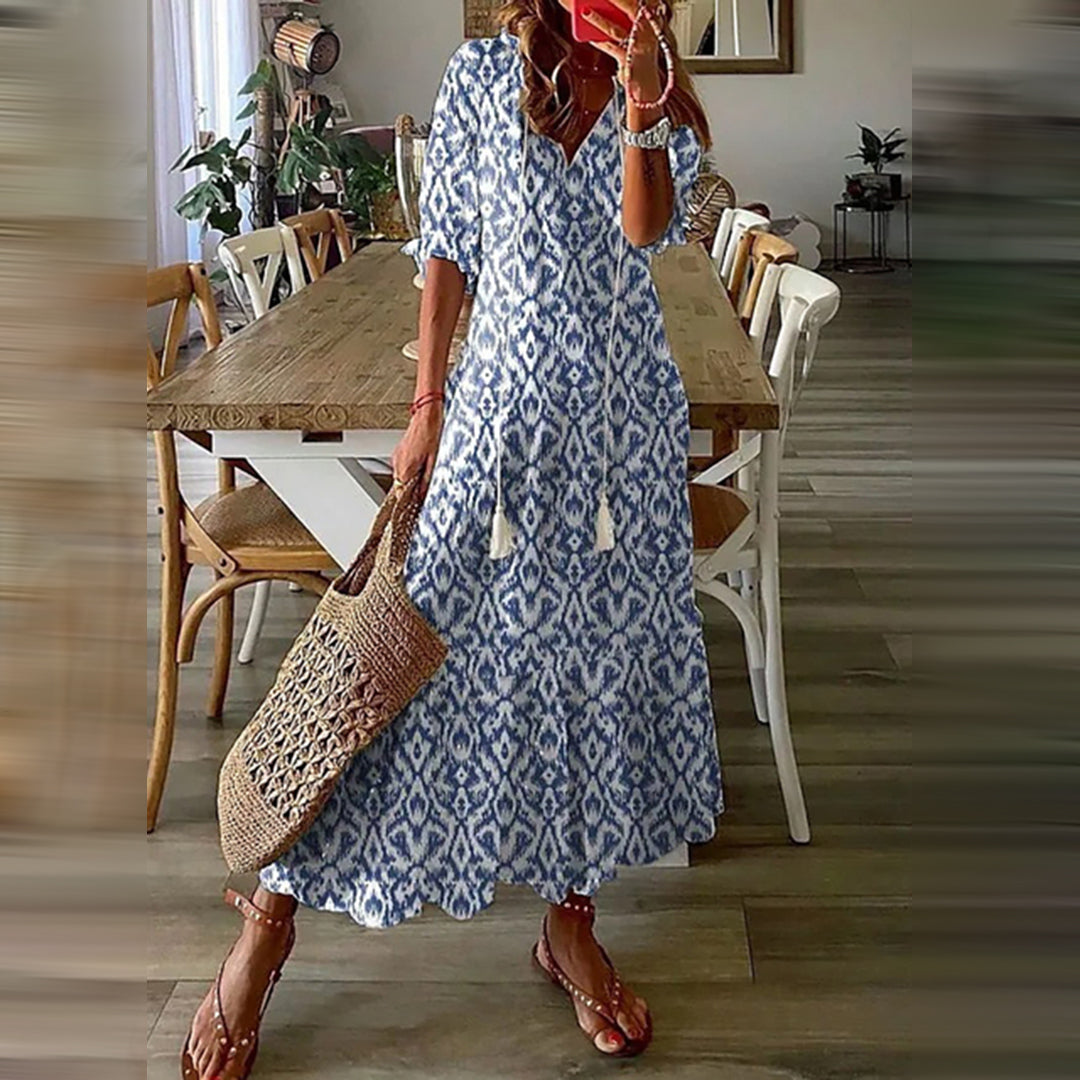 LeRoxy | Boho Maxi Jurk - Stijlvolle en Comfortabele Jurk voor Elke Gelegenheid