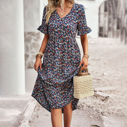 LeRoxy | Gebloemde Zomerjurk | Vrouwelijke Zomerstijl, Comfortabel en Trendy